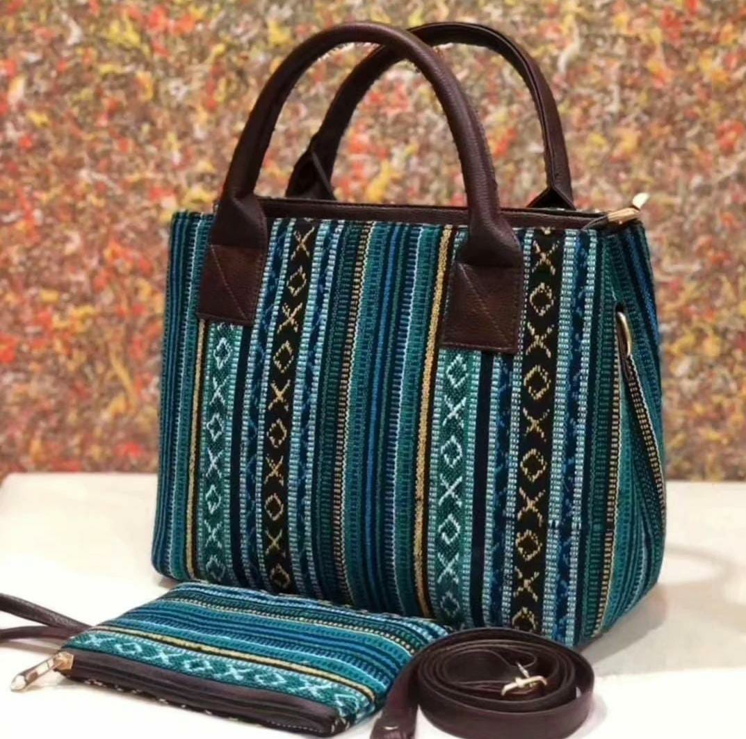 Tim Tim Handbag cum Sling – Stylish & Versatile Rugged Fabric Bag (14" x 12") - Image 2